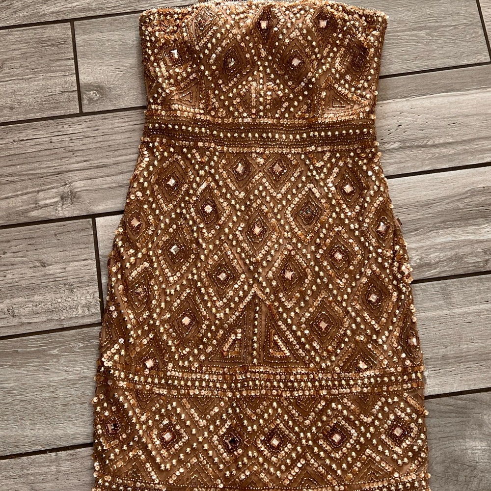Women's Adrianna Papell Dress Gold